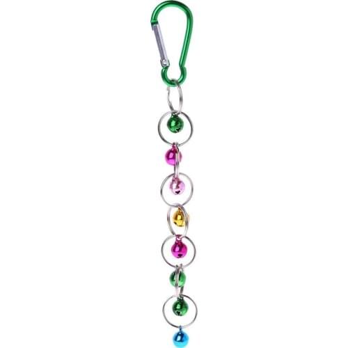 Parrot Cage Ring Toy Squirrel Bell Toy 8Bell