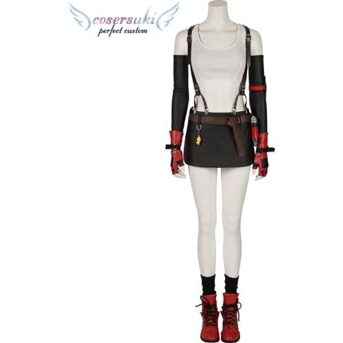 FINAL FANTASY VII FFVII FF7 Tifa Lockhart Costume Halloween Christmas Cosplay Costume Perfect Custom for You