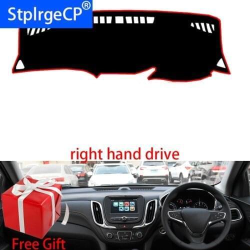 Car Dashboard Cover Mat for Chevrolet Equinox 2018 2019 Right Hand Drive Dashmat Pad Dash Mat Covers Dashboard Accessories