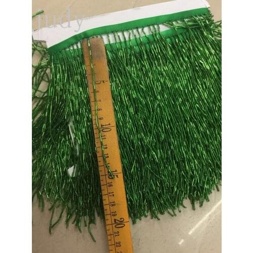 Ribbon tassel lace ribbon ym143#15-17cm Military green through tassel dress decoration for sawing dress Free shipping