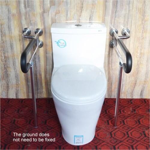 Medical Professional Toilet Anti-Skid Handrail Load 100KG Three-Hole Fixed Stainless Steel Pregnant Women Elderly Disabled Facil