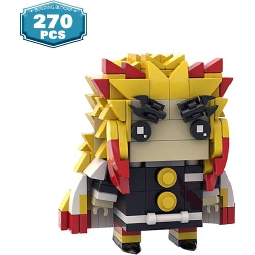 Moc Demon Slayered Purgatory Anime Figures Slayer Building Blocks Brickheadz Action Figure Model Bricks Popular Toys for Boys