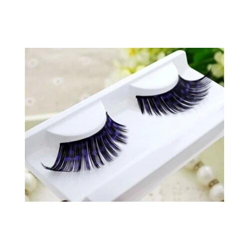 Fashion color print creative false eyelash R080stage modelling photo with coloured drawing or pattern dyeing eyelash