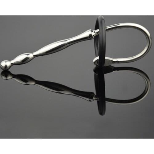 Male Urethral Dilators Stimulator Stainless Steel Metal Sounding Rod Sex Toys For Men Penis Plug Insertion Urethral Sound Beads