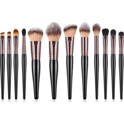 BBL 12pcs Premium Makeup Brushes Set Powder Buffing Blusher Tapered Eye Blender Eyeshadow Brush Concealer Highlighter Brush