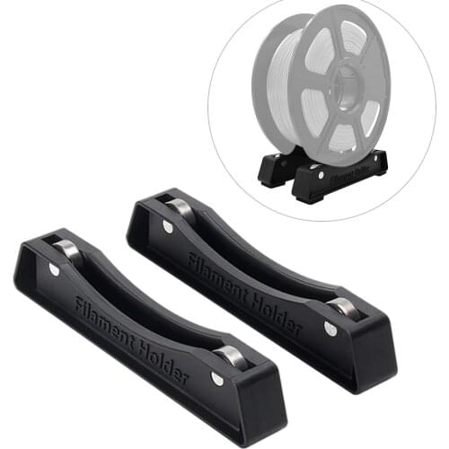 Tabletop Filament Spool Holder Material Shelves Supplies Fixed Seat For ABS PLA 3D Printing Material Rack Tray Black Transparent