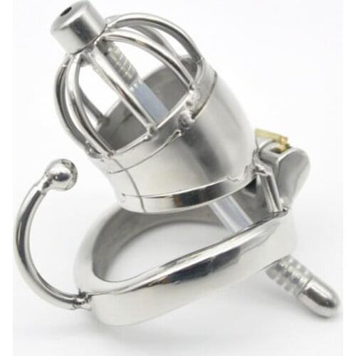 Stainless Steel Male Chastity Small Cage With Base ArcRing Devices C277-1 sex toy sex toys penis