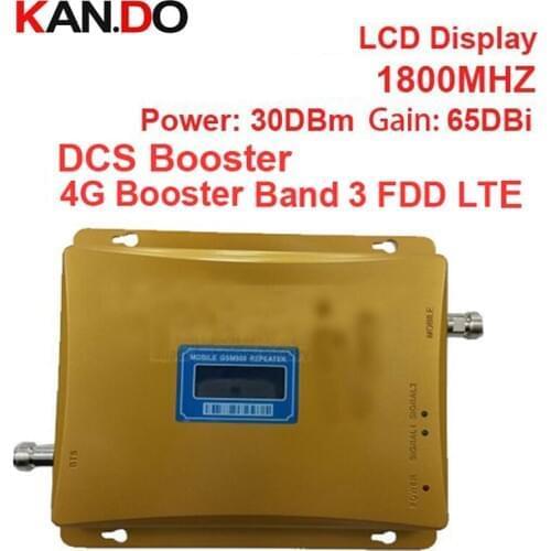 2014 new model 980 power 30 dbm gain 65dbi LCD display DCS 1800mhz mobile phone signal booster repeater DCS booster repeater