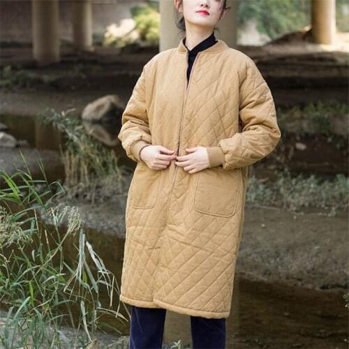 New Winter Womens Long Parkas Loose Large Size Female Down Cotton Coats Casual Quality Lady Clothes Overcoats Thick Outerwear