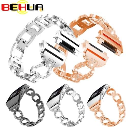 New For Fitbit Ionic Band Stainless Steel Strap 20mm Smartwatch Metal Replacement Wrist Strap for Fitbit Ionic Smart Watch Band