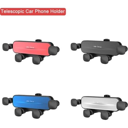 New Telescopic Car Phone Holder Universal Air Vent Gravity Bracket Smartphone GPS Stand Car Mount For 4.0~6.0 inch Mobile Phone