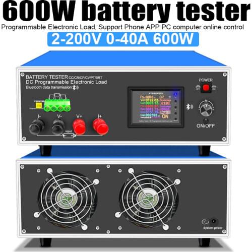 New Arrived DLB-600W 72V Car 18650 Battery Capacity Monitor Electronic Load Power Tester Discharge Meter 40A check Tools