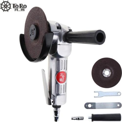 Sale 4 Inch High-speed Pneumatic Angle Grinder with Disc Polished Piece and PVC Handle for Machine Polished / Cutting Operation