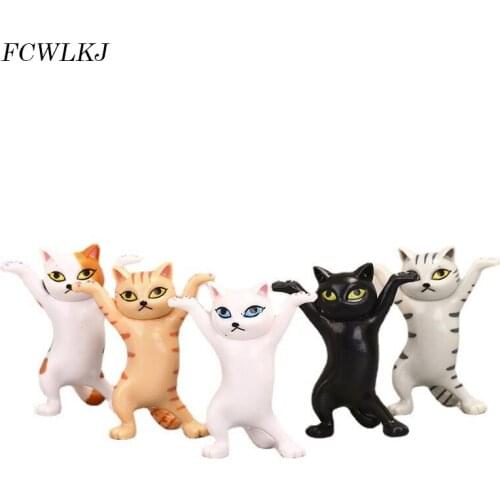 Pen Holder Stand for Pens Cat Cute Desk Accessories Organizer Funny Penholder Student Stationery Mini Ornament Office Storage