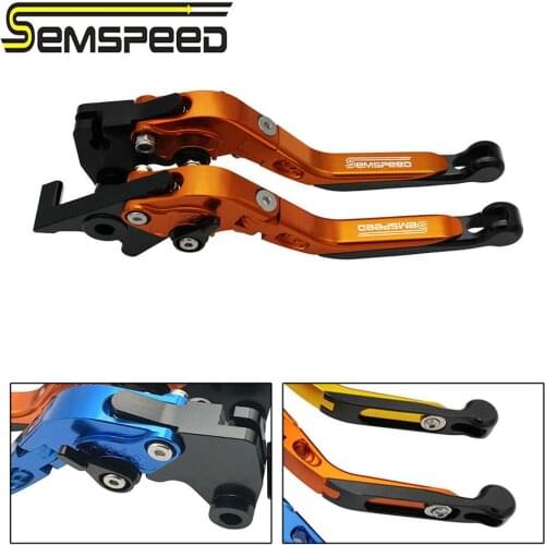 SEMSPEED Extendable Folded Brake Cluth Levers Fits BMW F800GS Adventure F700GS F800R F800S F800GT F800ST F650GS 2008-2011 2012