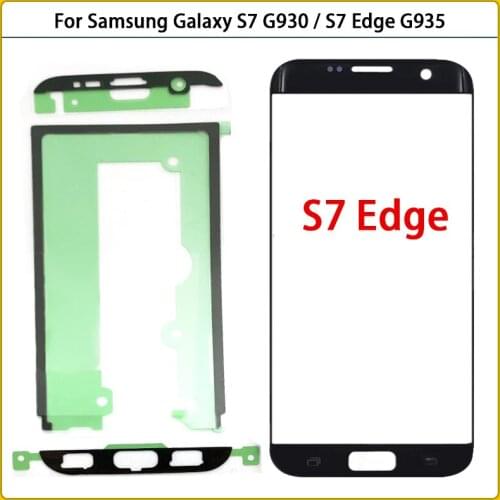 For Samsung Galaxy S7 Edge G935 G935F S7 G930 G930F Touch Glass Panel Screen LCD Display Front Outer Glass Lens Replacement