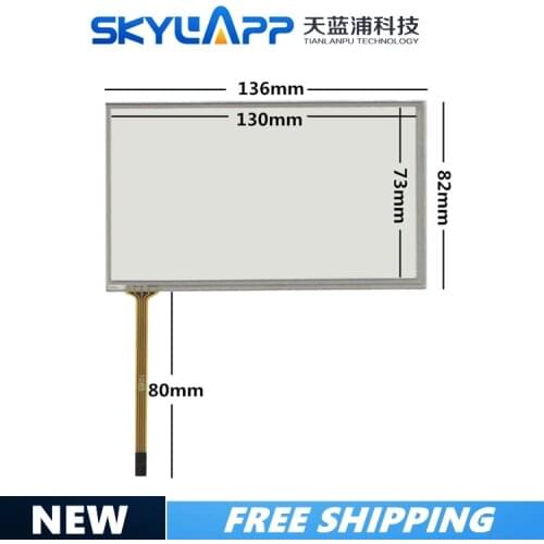 5.4 inch 136mm*82mm touch screen DTP-TPA0231-A PIONEER AVH-P3200BT 054005 136*81 touchscreen GLASS free shipping