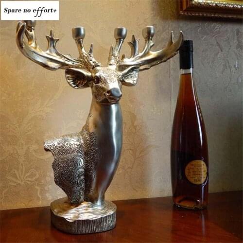 Deer Resin Statues For Decoration Elk Statue Resin Figurine/Sculpture Model Crafts Animal Abstract Nordic Decoration Home Decor