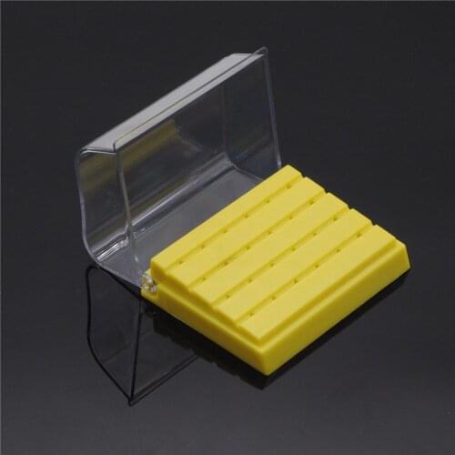 Dental 24 Holes Diamond Burs Holder Endo Box Endodontic Reamer Block