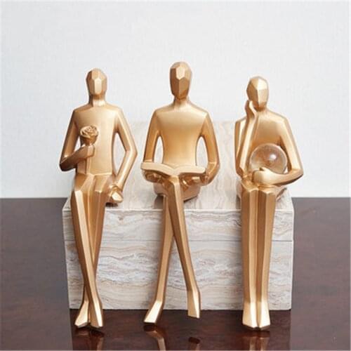 Simple Light Luxury Figures Decoration Home Decoration Living Room Office Study Entrance TV Cabinet Creative Statue A1414