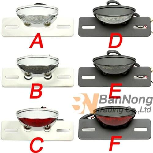 Motorcycle Retro style LED TailLight Rear Lamp For Harley XL 883 1200 Magna 250 750 Steed 400 600 Ds 400 VLX400 600 XV250 400