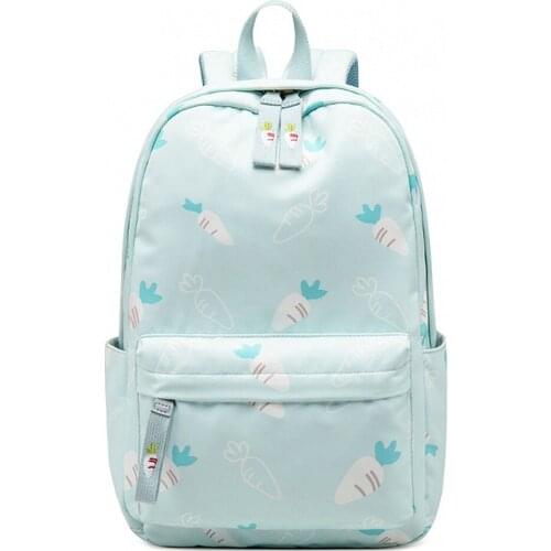 Preppy Style Women Backpack 15.6 in Laptop Rucksack Large Capacity School Bags Waterproof Embroidery printed Bookbag Moclila