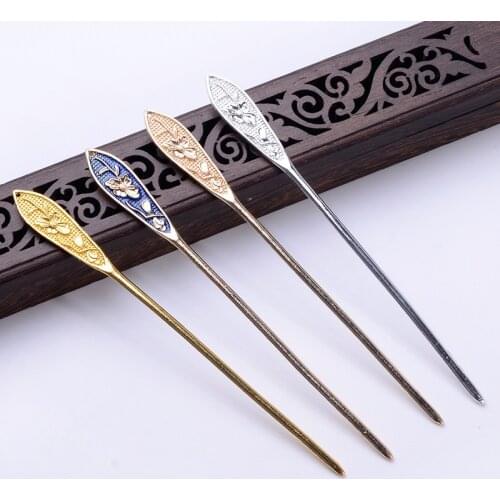 10 Pieces 144mm Metal Hair Sticks Chinese Hairpin Bridal Hair Chopsticks Diy Hair Accessories For Women