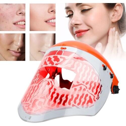 3 Color Light LED Facial Photon Therapy Beauty Machine Neck Skin Rejuvenation Face Care Acne Removal Facial Beauty Mask Machine