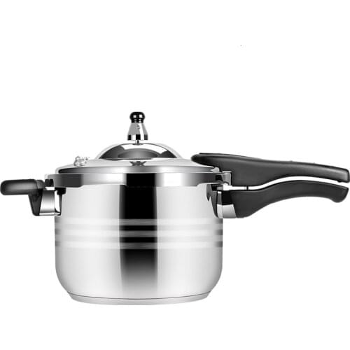 304 food stainless steel pressure cooker household induction cooker gas stovel high press cooking pot stew pan commercial 4-11L