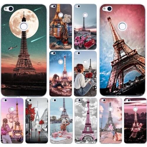 56AS Paris Eiffel Iron Tower Soft Silicone Tpu Cover phone Case for Huawei Honor 20 Pro view 10 P8 P9 Mate 10 lite 2017