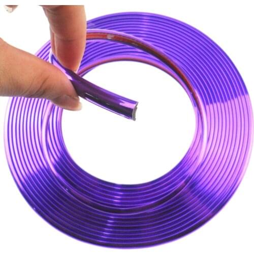 8 Meter plating decorative strip Wheel hub protection/Grille/body decoration sticker for Cadillac XTS SRX ATS CTS/Renault Koleos