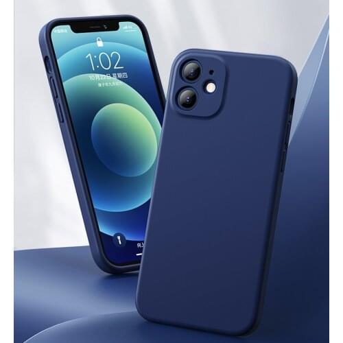 Luxury Coque Funda iPhone 11 12 Mini X S 11Pro 12pro Max 7 8 Plus SE 2020 XR Case Cover Pure Slim Thin Soft Silicone Phone Cases