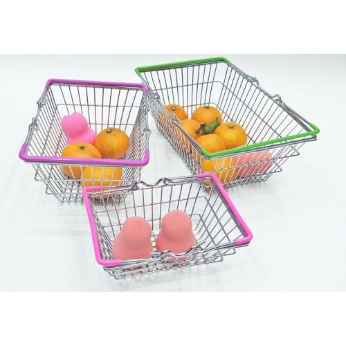 Baby Kids Simulation Mini Shopping Cart Toys Supermarket Folding Trolley Handcart Funny Toys Kids Toys Storage Basket