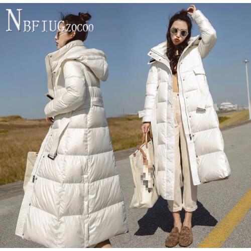2020 New Women Parkas Winter Korean Slim Long Style Outwear Hooded Thick Female Jacket