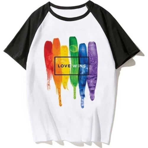 Summer Gay Pride Shirt Lesbian Rainbow Lgbt Tshirt Print T-shirt Man Women Casual Tee T Shirt Unisex Clothing Love Is Love Lgbt
