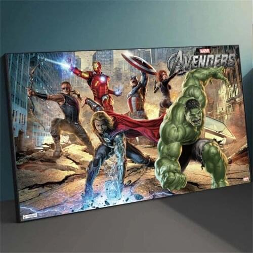 The Classic Movie Avengers Wall Art Canvas Painting Marvel Superheroes Wall Pictures For Living Room Nordic Home Cuadros Decor
