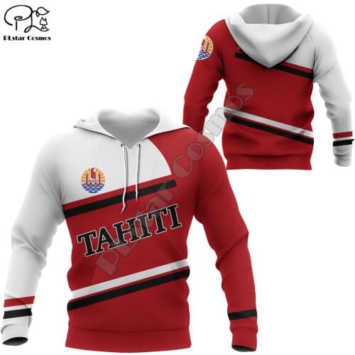 NewFashion French Polynesia Art Tahiti Country Flag Tribal Culture Retro Tracksuit 3DPrint Men/Women Autumn Colorful Hoodies B-9
