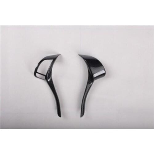 Peach wood carbon fiber pattern F steering wheel interior modification patch suitable for Nissan Qashqai 2016-2018 2pic