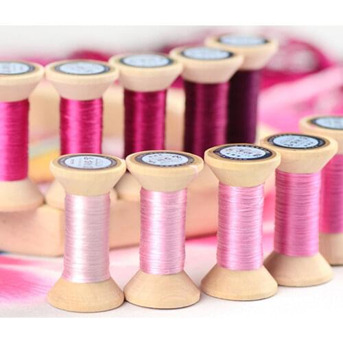 20m Peony Powder Suzhou DIY Common Color Silk Line Branch Manual Spiraea Embroidery thread