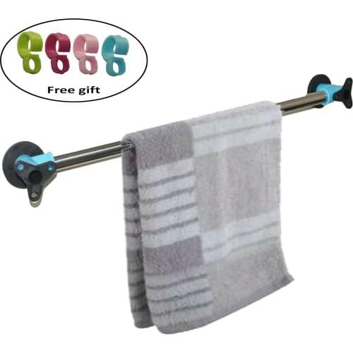 Towel Rail Traditional Polished Chrome Tube & 2 Magnetic End Brackets | 18-Inch