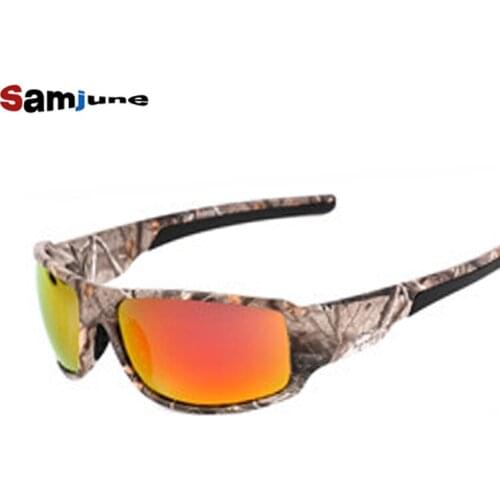 Samjune 2017 Polarized Sunglasses Men Women Sport fishing Driving Sun glasses Brand Designer Camouflage Frame De Sol