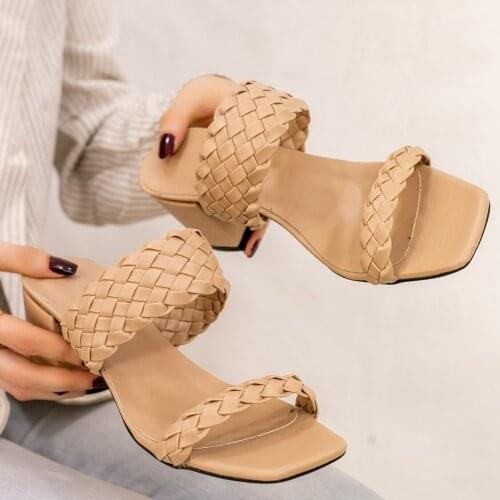 Tonar Euge Cream Skin Heels Women Slippers Spring Summer New Season Cool Comfortable Style New Creation Casual