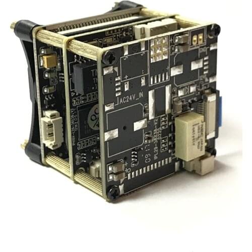 UHD 4K 8MP H.265 IP Camera Module Smart Security PCB Board Camera SD Card Slot Audio Sony IMX274 Hi3519 With Cable SIP-E274KTC