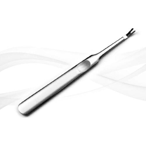 V-shaped Stainless Steel Cuticle Pusher Push Exfoliate Pruning Knives Manicure Sets Nail Clippers Pedicure Tool Sale