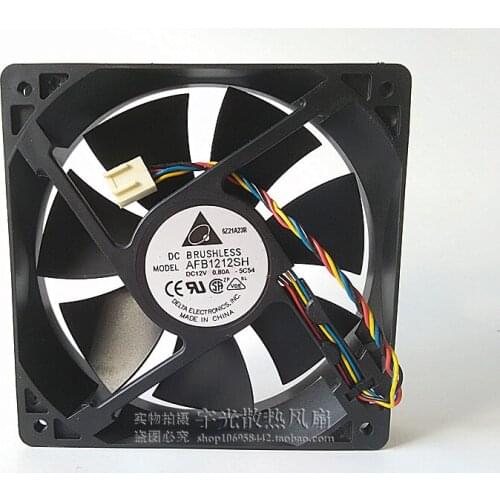 Delta fan AFB1212SH 12CM 120MM 1225 12025 12 * 12 * 2.5CM 120 * 120 * 25MM 12V 0.80A Cooling Fan Good Quality