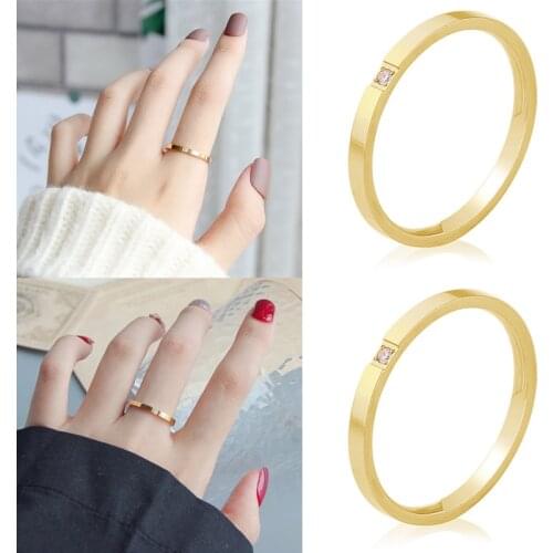 Vintage Delicate Ring Unicorn Crystal Ring With Star 18 K Gold Rings Woman Delicate Rings 2020 Trend Womens Ring Brand Jewelry