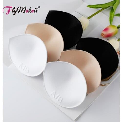 10 Pairs/Lot Intimate Accessories Thick Sponge Insert Breast Enhancer Push Up Bikini Invisible Women Bra Pads for Swimsuit