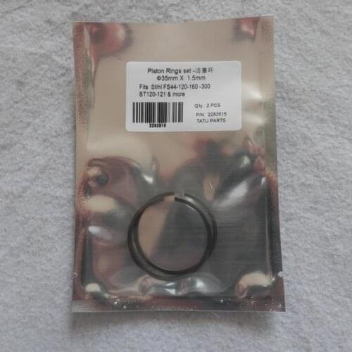 10 x PISTON RINGS 35mm FOR STIHLFS44 FS120 FS160 BT120 BT121 HUSQVARNA 124 125 CHAINSAWS AUGER KOLBEN RING FREE SHIPPING