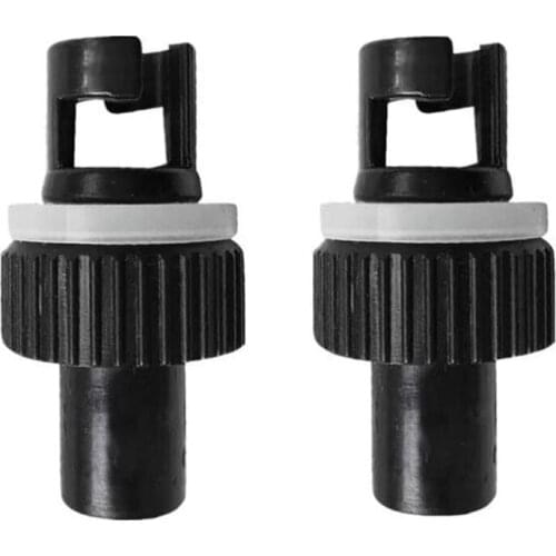 2 Pieces Inflatable Boat Kayak Valve Adapter Air Pump Hose Replacement H-R Valve Adapter for Boat Kayak Rubber Boats