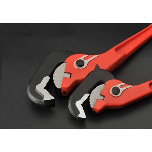 250mm Fast Pipe wrench Heavy Passivation Fast Pipe Clamp More Function Olecranon Pipe Clamp